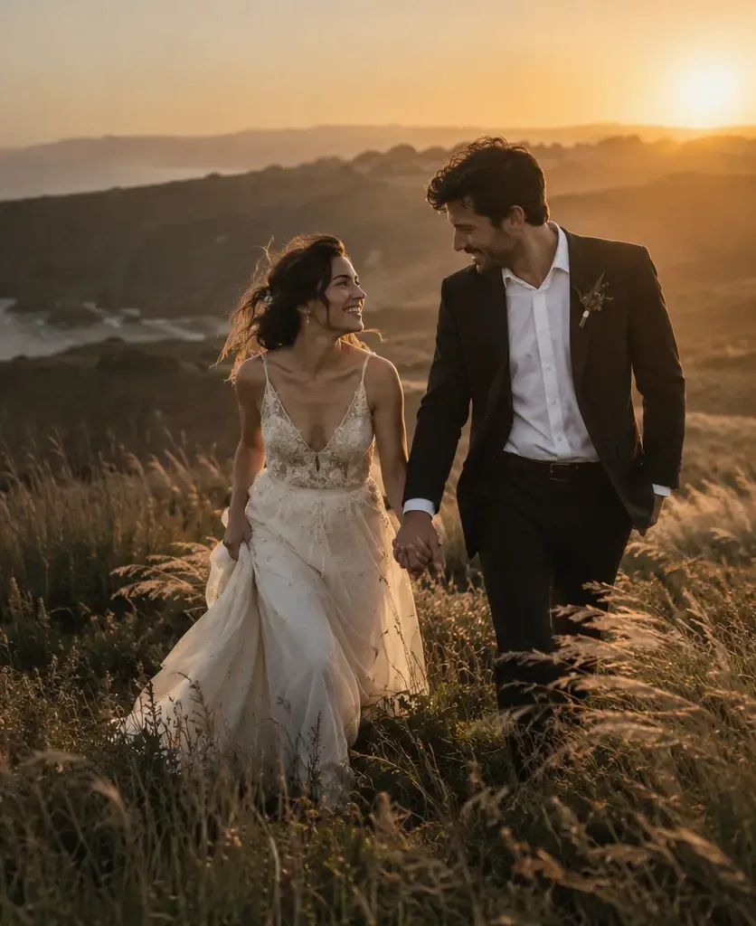 Matrimonio en la costa central de Chile